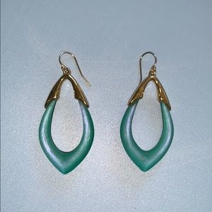 Alexis Bittar Turquoise Gold Drop Earrings